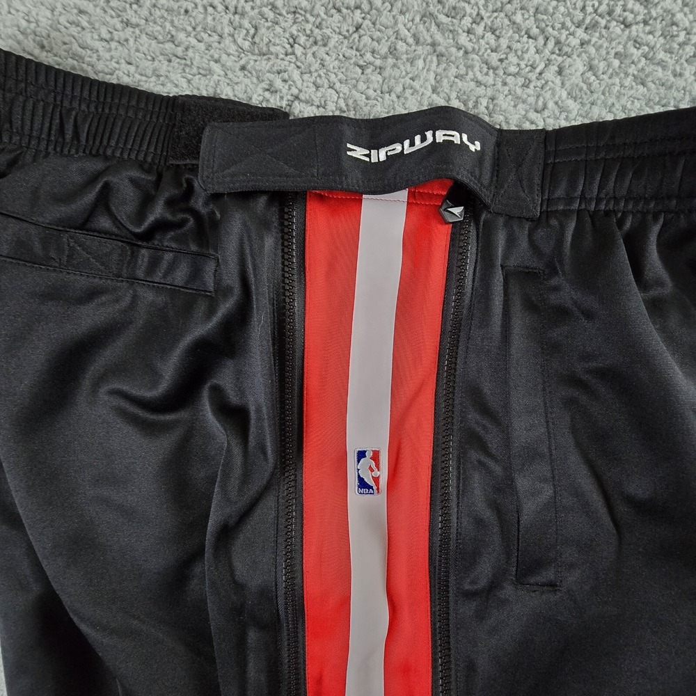 NBA Houston Rockets‎ Warm Up Joggers Track Pants Mens Large Zipway Full Leg Zip - Picture 7 of 15